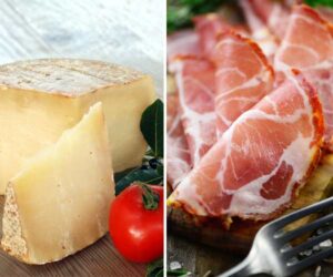 Päälle pecorino ja capocollo